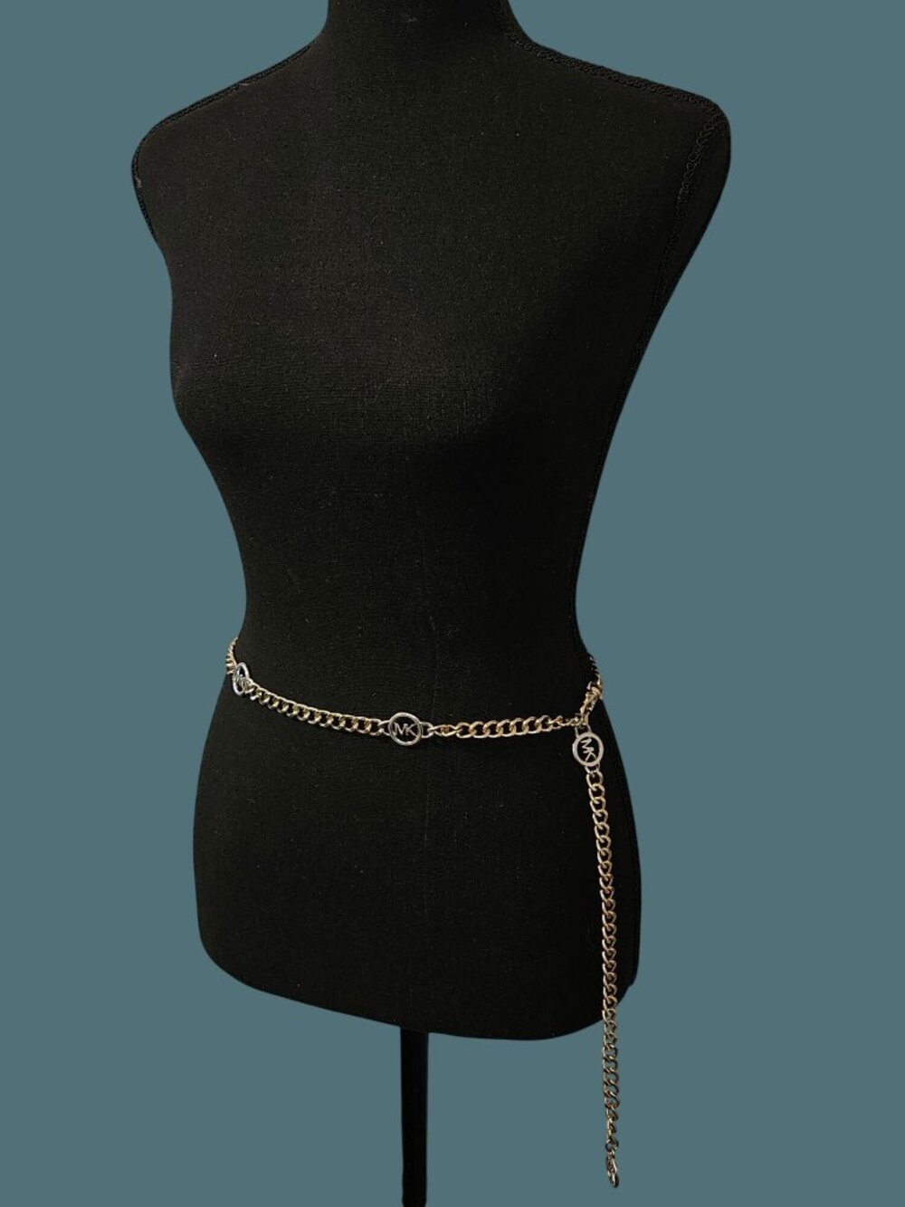 Michael Kors Gold & Silver Adjustable Chain Belt - Picture 8 of 8